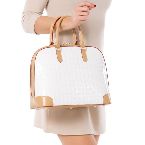 NEW! Arcadia dome satchel crossbody White Bag - Picture 16 of 16